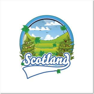 Scotland retro logo Posters and Art